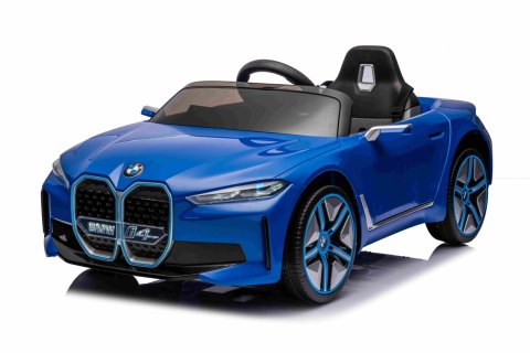 Autko BMW i4 na akumulator dla dzieci Niebieski + Wolny Start + EVA + Ekoskóra + Audio LED + Pilot Autko BMW i4 na akumulator dla dzieci Niebieski + Wolny Start + EVA + Ekoskóra + Audio LED + Pilot