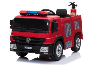 WÓZ STRAŻACKI NA AKUMULATOR DLA DZIECKA AUTO ELEKTRYCZNE ZESTAW STRAŻAKA