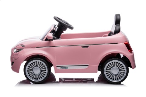 Auto na akumulator Jeździk FIAT 500 Elektro jasny róż Auto na akumulator Jeździk FIAT 500 Elektro jasny róż