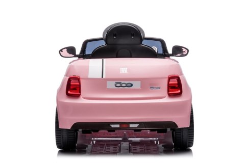 Auto na akumulator Jeździk FIAT 500 Elektro jasny róż Auto na akumulator Jeździk FIAT 500 Elektro jasny róż