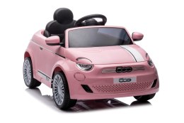 Auto na akumulator Jeździk FIAT 500 Elektro jasny róż