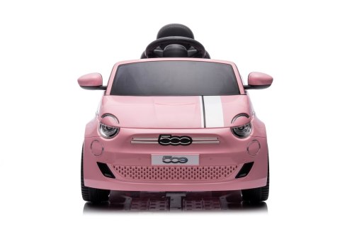 Auto na akumulator Jeździk FIAT 500 Elektro jasny róż Auto na akumulator Jeździk FIAT 500 Elektro jasny róż