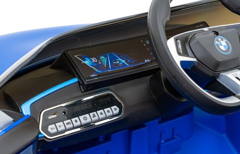 Autko BMW i4 na akumulator dla dzieci Niebieski + Wolny Start + EVA + Ekoskóra + Audio LED + Pilot Autko BMW i4 na akumulator dla dzieci Niebieski + Wolny Start + EVA + Ekoskóra + Audio LED + Pilot