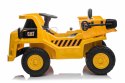 Wywrotka Caterpillar na akumulator dla dzieci Żółty + Ruchomy kiper + Łopatka + Megafon + Audio LED + Ekoskóra Wywrotka Caterpillar na akumulator dla dzieci Żółty + Ruchomy kiper + Łopatka + Megafon + Audio LED + Ekoskóra