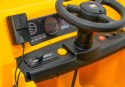 Wywrotka Caterpillar na akumulator dla dzieci Żółty + Ruchomy kiper + Łopatka + Megafon + Audio LED + Ekoskóra Wywrotka Caterpillar na akumulator dla dzieci Żółty + Ruchomy kiper + Łopatka + Megafon + Audio LED + Ekoskóra