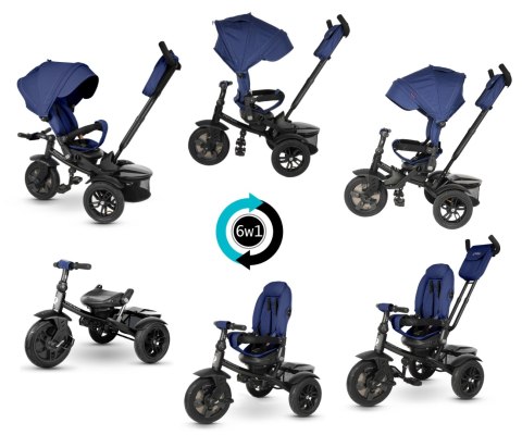 Qplay Rowerek Trójkołowy Premium Navy/Blue Qplay Rowerek Trójkołowy Premium Navy/Blue