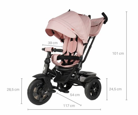 Qplay Rowerek Trójkołowy Premium Pink Qplay Rowerek Trójkołowy Premium Pink