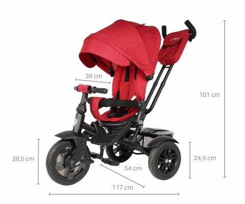 Qplay Rowerek Trójkołowy Premium Red Qplay Rowerek Trójkołowy Premium Red