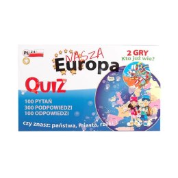 Gra edukacyjna quiz 2w1 nasza europa planszowa