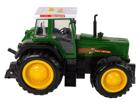 TRAKTOR ZDALNIE STEROWANY 38CM ZIELONY POJAZD RC PILOT AKUMULATOR ŁADOWARKA