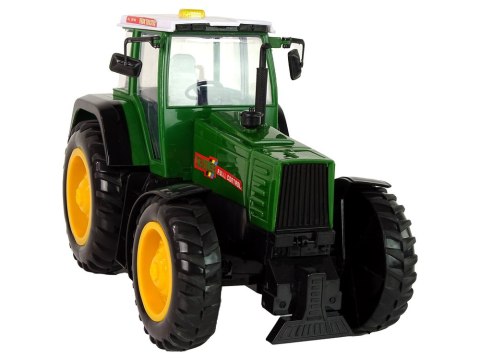 TRAKTOR ZDALNIE STEROWANY 38CM ZIELONY POJAZD RC PILOT AKUMULATOR ŁADOWARKA