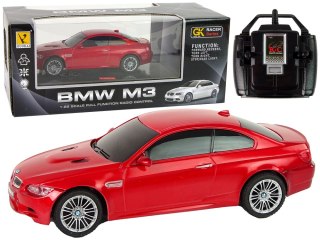 SAMOCHÓD ZDALNIE STEROWANY AUTO RC BMW M3 1:28 ŚWIATŁA GUMOWE OPONY PILOT