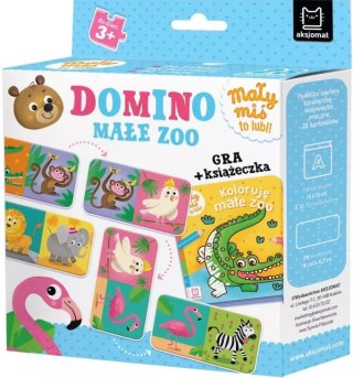 GRA Z KSIĄŻECZKĄ DOMINO MAŁE ZOO MAŁY MIŚ TO LUBI