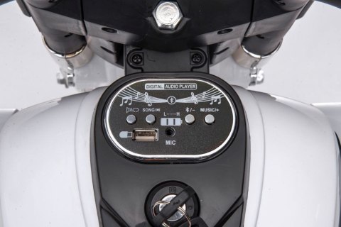 MOTOR TRÓJKOŁOWY NA AKUMULATOR DLA DZIECKA GOLDWING EVA KLUCZYKI LED BLUETOOTH