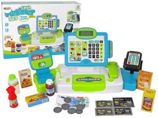 KASA SKLEPOWA DLA DZIECI TERMINAL WAGA AKCESORIA PRODUKTY SKLEP DŹWIĘKI