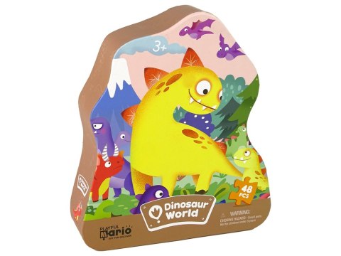 Puzzle Dinozaur Wulkan 48 Elementów