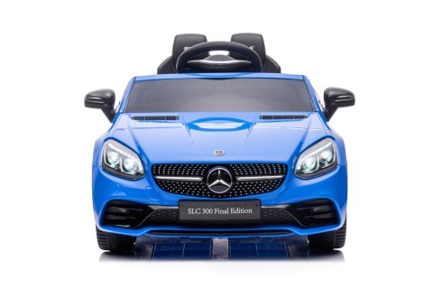 Jeździk na akumulator Mercedes BENZ SLC300 Cabrio dźwięki, światła, pilot - niebieski Jeździk na akumulator Mercedes BENZ SLC300 Cabrio dźwięki, światła, pilot - niebieski