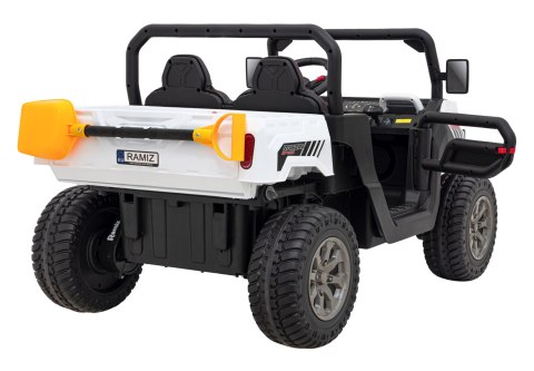 Auto Pick-Up Speed 900 dla dzieci Biały + Napęd 4x4 + Ruchomy kiper + Bagażnik + Pilot + Łopatka + Audio LED Auto Pick-Up Speed 900 dla dzieci Biały + Napęd 4x4 + Ruchomy kiper + Bagażnik + Pilot + Łopatka + Audio LED