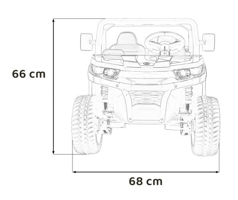 Auto Pick-Up Speed 900 dla dzieci Biały + Napęd 4x4 + Ruchomy kiper + Bagażnik + Pilot + Łopatka + Audio LED Auto Pick-Up Speed 900 dla dzieci Biały + Napęd 4x4 + Ruchomy kiper + Bagażnik + Pilot + Łopatka + Audio LED