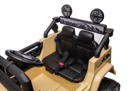 SAMOCHÓD NA AKUMULATOR DŻIP JEEP AUTO TOYOTA FJ 4X4 SKÓRA KOŁA EVA LED MP3