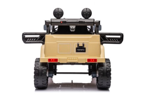 SAMOCHÓD NA AKUMULATOR DŻIP JEEP AUTO TOYOTA FJ 4X4 SKÓRA KOŁA EVA LED MP3