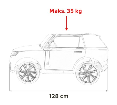 Pojazd Range Rover SUV Lift Czerwony Pojazd Range Rover SUV Lift Czerwony