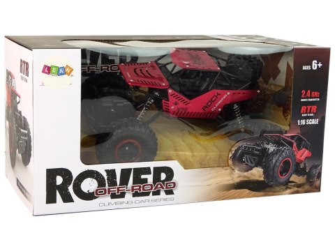 SAMOCHÓD TERENOWY ZDALNIE STEROWANY AUTO RC ROCK CRAWLER 1:16 PILOT METAL