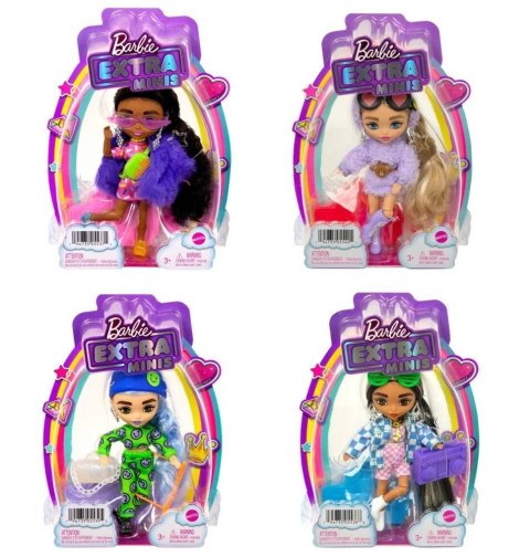 LALKA BARBIE EXTRA MINI LALKA 14CM MIX HGP62 WB3 1 SZTUKA