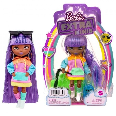 LALKA BARBIE EXTRA MINI LALKA 14CM MIX HGP62 WB3 1 SZTUKA