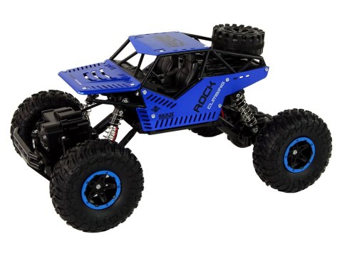 Auto RC Zdalnie Sterowane 1:16 Czarne Niebieskie Auto RC Zdalnie Sterowane 1:16 Czarne Niebieskie