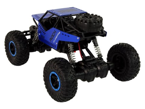 Auto RC Zdalnie Sterowane 1:16 Czarne Niebieskie Auto RC Zdalnie Sterowane 1:16 Czarne Niebieskie