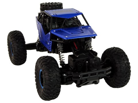 Auto RC Zdalnie Sterowane 1:16 Czarne Niebieskie Auto RC Zdalnie Sterowane 1:16 Czarne Niebieskie