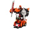 Zestaw 2w1 Auto Robot Transformers Czerwony Pomarańczowy