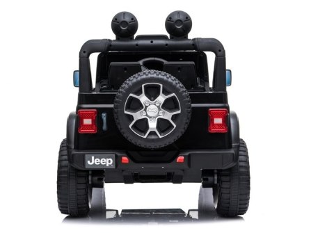 AUTO NA AKUMULATOR DLA DZIECKA JEEP WRANGLER RUBICON EVA LED SKÓRA PILOT 2.4G