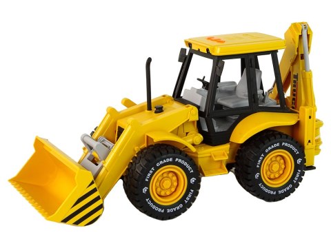 KOPARKA ŁADOWARKA TRAKTOR Z NAPĘDEM FRYKCYJNYM RUCHOMA ŁYŻKA DŹWIĘKI KOPARKA ŁADOWARKA TRAKTOR Z NAPĘDEM FRYKCYJNYM RUCHOMA ŁYŻKA DŹWIĘKI