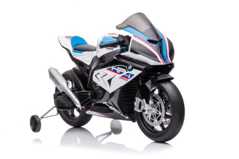 MOTOR NA AKUMULATOR DLA DZIECKA 5-10 LAT BMW HP4 RACE JT5001 SKÓRA EVA LED