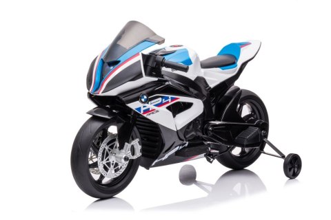 MOTOR NA AKUMULATOR DLA DZIECKA 5-10 LAT BMW HP4 RACE JT5001 SKÓRA EVA LED