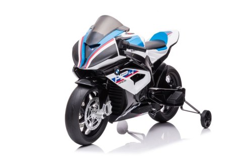 MOTOR NA AKUMULATOR DLA DZIECKA 5-10 LAT BMW HP4 RACE JT5001 SKÓRA EVA LED