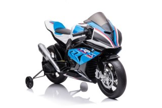 MOTOR NA AKUMULATOR DLA DZIECKA 5-10 LAT BMW HP4 RACE JT5001 SKÓRA EVA LED