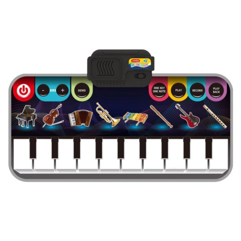 INTARAKTYWNA MATA MUZYCZNA KEYBOARD PIANINKO 8 INSTRUMENTÓW ODTWARZANIE