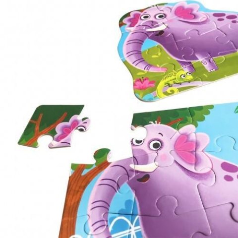 GRA EDUKACYJNA MAXI PUZZLE 2W1 ZOO OBRAZKI UKŁADANKA ROTER KAFER