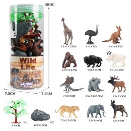 WOOPIE Zestaw Figurki Dzikie Zwierzęta 15 szt. - wersja 1